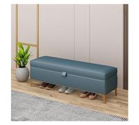 Banco de interior para dormitorio Banco de almacenamiento: banco de entrada, otomano for dormitorio, extremo de la cama, banco de cuero for dormitorio, banco tapizado con patas doradas Banco de mesa d