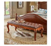 Banco de interior para dormitorio Banco tapizado de madera maciza natural - Cojines de terciopelo - Asientos funcionales for dormitorio, sala de estar, pasillo, entrada, vestíbulo Banco de mesa de com