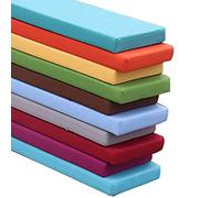 Banco de jardín 150x45x5cm Cojín de Banco de jardín Impermeable, Grueso, moderadamente Suave y Duro, Asiento cómodo, Cremallera Oculta para Columpio de Patio al Aire Libre