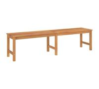Banco de jardín 180 cm Madera maciza de teca para exteriores | Aguado, secado al horno, lijado suave, color cálido, resistente a la intemperie, adecuado para jardín y terraza