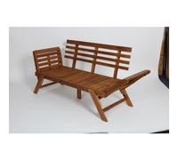Banco de Jardín 196x70x75cm Plegable Akazienholz Sofá Parque Asiento Muebles