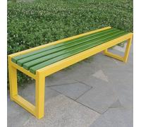 Banco de jardín al aire libre de 120 cm, capacidad de 320 kg, elegante asiento de patio para jardín, balcón o terraza, muebles de exterior para relajación y decoración