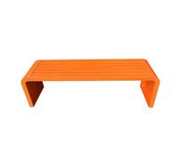 Banco de jardín al aire libre, muebles de patio de acero para todo tipo de clima para decoración de porche y asientos