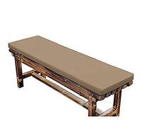 Banco de jardín antideslizante de 5 cm de grosor con lazos y ers - Cojín de asiento de sofá Recle para cocina y jardín, cambiador de zapatos (marrón, 180 x 35 cm)