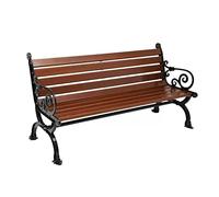 Banco de Jardin Bancos de Exterior, Banco de jardín Resistente a la Intemperie, Silla de Parque, Banco de Exterior, Asiento de Madera escénico, Silla de Ocio, Silla de Patio, Banco de Hierro para ext