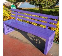 Banco de jardín de Acero Inoxidable para Exteriores, Ideal para Patio, Porche y jardín: un Asiento Duradero y Elegante para el Patio Trasero, el jardín y los Espacios al Aire Libre.