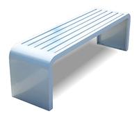 Banco de jardín de hierro resistente a la intemperie sin respaldo, banco de parque al aire libre para 2-8 personas, banco de descanso de metal blanco para patio, balcón y cenador, 150 x 40 x 45 cm