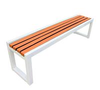 Banco de jardín de madera resistente a la intemperie, moderno banco de parque en varios colores, banco de flores para pequeños balcones, patio y terraza, 80 x 40 x 45 cm, asientos al aire libre Slish