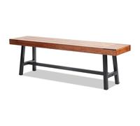 Banco de Jardín de Madera VEVOR Banco de Parque 160 cm 3 Personas con Respaldo Reposabrazos