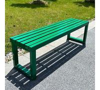 Banco de jardín de metal para exteriores, resistente a la intemperie, asiento de parque de 39 pulgadas para patio y patio, capacidad de 800 libras, banco verde para escuelas, espacios públicos y