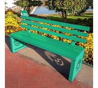 Banco de jardín de metal para exteriores, resistente a la intemperie, con respaldo para patio, parque, picnic, patio, porche delantero, patio trasero