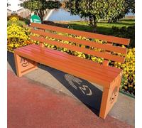 Banco de jardín de metal para exteriores, resistente a la intemperie, con respaldo para patio, parque, picnic, patio, porche delantero, patio trasero