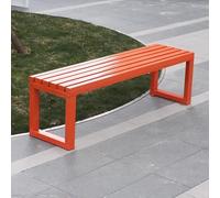 Banco de jardín de metal resistente a la intemperie, asiento de patio al aire libre, 79 pulgadas, capacidad de 400 kg, ideal para patio, terraza, camino y muebles de terraza
