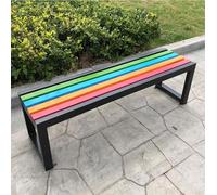 Banco de jardín de Metal Resistente a la Intemperie, Mueble de Exterior de Hierro Fundido para Patio, césped y jardín, Banco de Parque Duradero para Exteriores, Asiento Elegante para Jardine