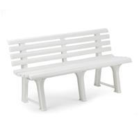 Banco de Jardín IPAE-PROGARDEN Orchidea (Resina - Blanco - 145x49x74 cm)