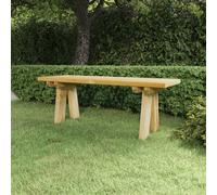 Banco de jardín madera maciza de pino impregnada 110 cm