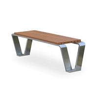 Banco de jardín para Exterior Banco de jardín al aire libre, silla larga Pastoral de acero inoxidable, taburete al aire libre de paisaje de madera de plástico for exteriores, asiento de madera for ext