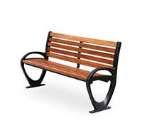 Banco de jardín para Exterior Silla de parque de madera maciza for jardín al aire libre, banco de rejilla de piña comercial for exteriores, asiento trasero de ocio de aluminio fundido Pastoral al aire