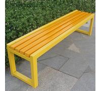 Banco de jardín para exteriores de 2 y 3 plazas, resistente a la intemperie, 120 cm de largo, para jardín, balcón o terraza, diseño elegante