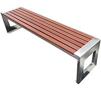 Banco de jardín para exteriores, marco de acero inoxidable resistente con listones anticorrosivos, perfecto para patio, césped, porche o camino