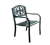 Banco de jardín para exteriores, marco de metal impermeable, muebles de patio para porche, patio trasero y parque