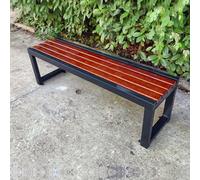 Banco de jardín resistente a la intemperie, resistente a la intemperie, capacidad de 500 kg, perfecto para patio, parque, césped o comedor escolar, asiento de jardín de 100 cm de largo