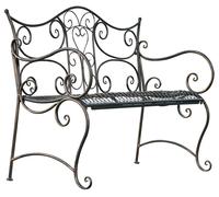 Banco de jardín tara metal bronce 47x113x89 cm