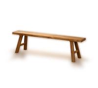 Banco de madera de granja, muebles rústicos de entrada, asientos de comedor ajustados para interiores, perfecto para el final de la cama