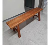 Banco de madera estilo granja, banco de comedor para interiores y exteriores, para cocina, sala de estar, pasillo, dormitorio, baño, un color, 120 x 26 x 45 cm