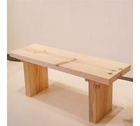 Banco de madera estilo rústico para comedor, entrada y dormitorio, decoración de interiores sin pintar, 60 x 30 x 40 cm, asiento versátil al final de la cama para pasillo y sala de estar