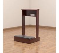 Banco De Madera For Arrodillarse Banco De Oración con Cojín Taburete De Meditación Bancos De Meditación Silla De Meditacións Silla De Oración For Leer La Biblia Arrodillarse Práctica(Brown)