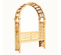 Banco de Madera for Jardín, Cenador con Banco, Plantas Trepadoras con Silla