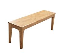 Banco de madera maciza para el final de la cama, taburete versátil para almacenamiento de zapatos para adultos, perfecto para el hogar y el restaurante, elegante banco largo de mesa de comedor