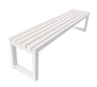 Banco de madera para exteriores, asiento de jardín de 3 plazas con marco de metal negro, madera maciza resistente a la intemperie, muebles de patio elegantes, 1 m de largo, ideal para espacios