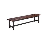 Banco de madera para exteriores, cambiador de zapatos, vestuario, 120 cm, color nogal, muebles duraderos y elegantes para patio o jardín
