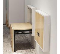 Banco De Madera para Pared, Plegable, para Cambiarse De Zapatos, Ideal para La Entrada O El Pasillo. Silla Plegable Invisible Que Ahorra Espacio Y Tiene Una Capacidad De Carga De 150 Kg (330 D