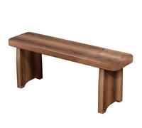 Banco de madera robusto para entrada, comedor, dormitorio y sala de estar, diseño versátil para interiores y exteriores, estable y elegante (150 x 20 x 35 cm)