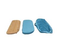 Banco de Meditación Taburete Plegable con Cojín Suave Portátil para Uso en Interiores y Exteriores Madera de Primera Calidad 1 Paquete (#1)