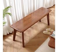 Banco de mesa de madera para comedor, uso en interiores y exteriores para patio, parque, porche y césped, banco de entrada al final de la cama, banco de comedor de patio