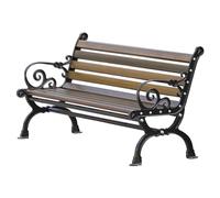 Banco De Metal For Exterior,Bancos For Exterior,Material De Aleación De Aluminio En General, Resistente A La Ducha Y A La Luz Solar, Cómodo For Sentarse, Fuerte Soporte De Carga(120cm/47.2in)