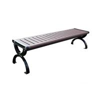 Banco De Metal For Exteriores Con Respaldo, Resistente Al Agua Y A Los Rayos UV, Ideal For Césped, Patios, Parques, Entradas, Porches Y Decoración De Jardines(Style C,120cm/47.2in)