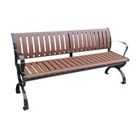 Banco De Metal For Exteriores Con Respaldo, Resistente Al Agua Y A Los Rayos UV, Ideal For Césped, Patios, Parques, Entradas, Porches Y Decoración De Jardines(Style D,120cm/47.2in)