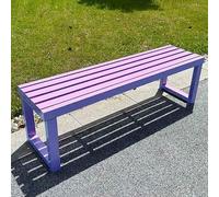 Banco de metal resistente a la intemperie para jardín, parque, patio y patio, soporta 800 libras, ideal para escuelas, espacios públicos y áreas recreativas