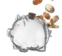 Banco de Monedas de, Banco de Dinero de | portátil - Forma de Cerdo Decorativo Vaso Salvavidas para estantería de tocador, contenedor de Monedas conmemorativas