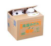 Banco de monedas de robo de gatos, banco de monedas de gato,Ahorrar dinero | Economía puede para los niños niñas, almacenamiento de efectivo, bancos ATM para la decoración en dom