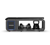 BANCO DE MUSCULACIÓN AJUSTABLE HORIZON HBN70 - INCLUYE MANCUERNAS 2-20 KG Y KETTLEBELL 6-16 KG AJUSTABLES, 5 ÁNGULOS, SOPORTE 159 KG, GIMNASIO COMPLETO EN CASA