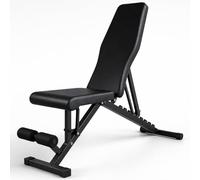 Banco de Musculación Plegable Ajustable/Banco de Pesas Multifuncional para Gimnasio en Casa/Fitness Home Gym con Respaldo Inclinable/Entrenamiento con Mancuernas y Abdominales/Resistente