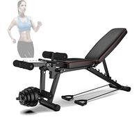 Banco de Musculación Plegable Entrenamiento Completo Tu Gimnasio Fitness Tu Banco de Musculacion Ajustable, Carga Máxima 250 Kg(132 * 113 * 46cm)