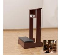 Banco De Oración con Cojín Silla De Oración For Leer La Biblia Taburete De Meditación para Arrodillarse Silla para Arrodillarse En La Iglesia Banco De Meditación Taburete For Casa E Iglesia(Brown)