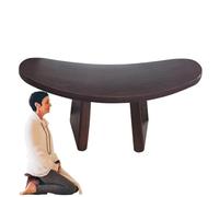 Banco de oración, taburete de meditación ergonómico, versátil y cómodo asiento de madera para el culto en casa, iglesia, reuniones espirituales, arrodillarse, sentado, prácticas de atención plena